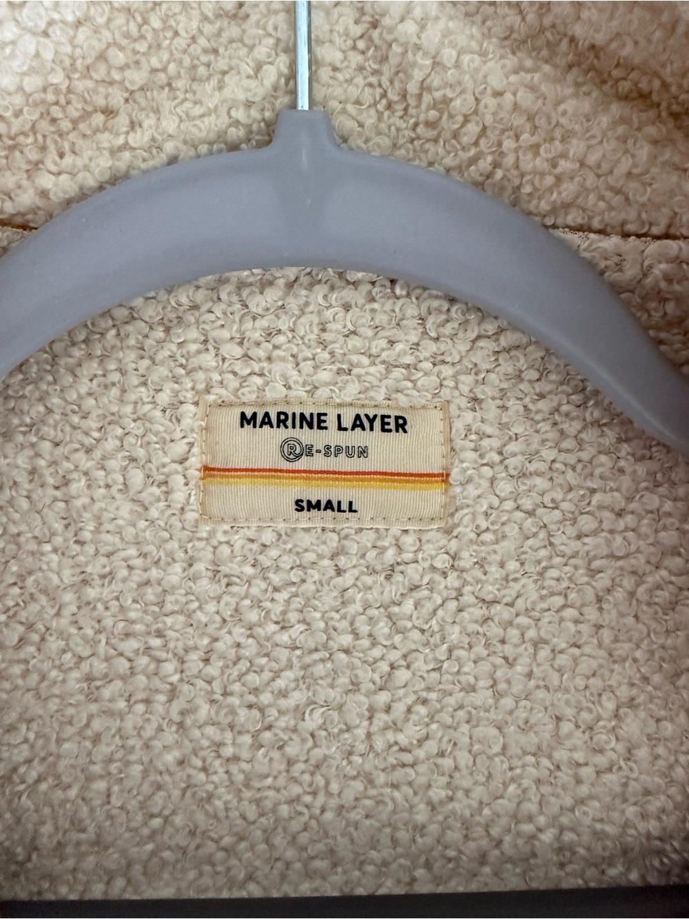 Marine Layer Tan Sherpa-Lined Jacket, Women’s Size Small - Picture 3 of 5